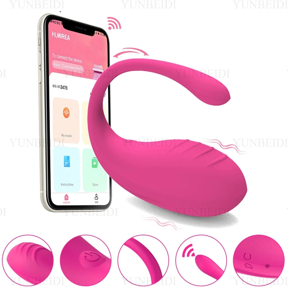 Medical Lab Equipments - APP リモコン式卵型振動器 女性用ペニスバイブレーター 膣内 10段階速度調整 Gスポット