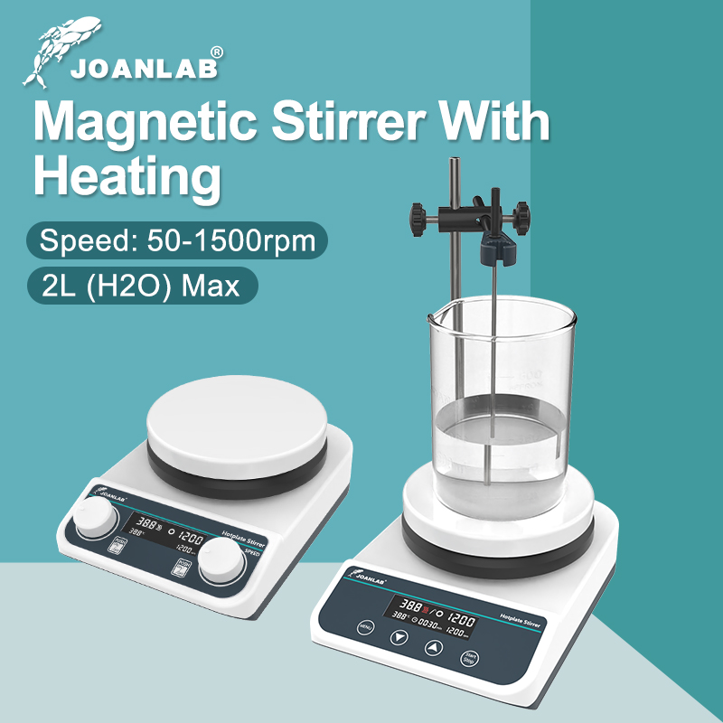 Magnetic Stirrer Hotplate - JOANLAB 磁気スターラー加熱スターラー実験室サーモスタットデジタルディスプレイ磁気ミキサーホットプレート 110v 〜 220v