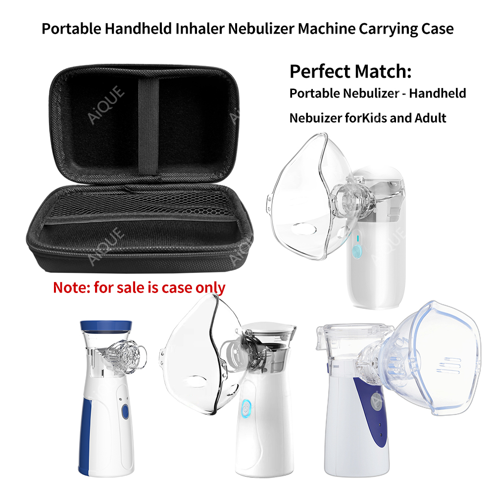 Medical Lab Equipments - AiQUE 耐衝撃防水収納キャリングケースネブライザー医療サイレント超音波吸入スチームデバイス大人子供