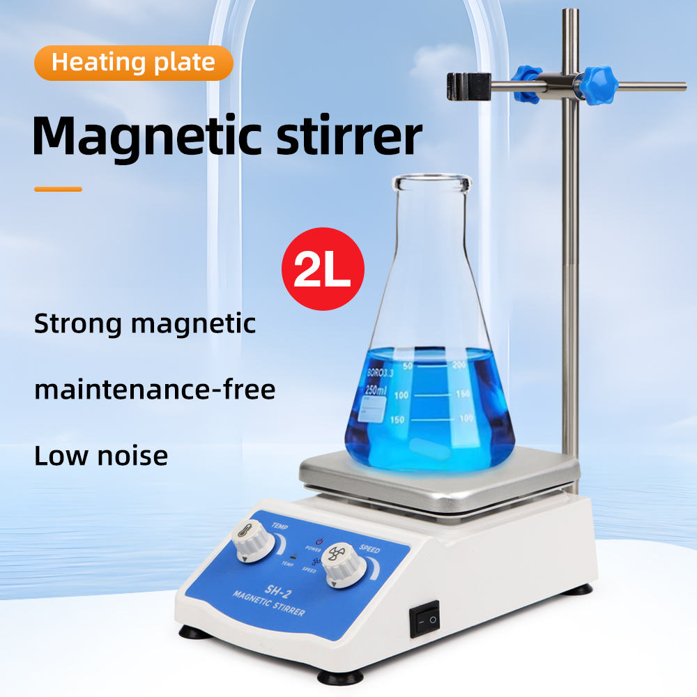Magnetic Stirrer Hotplate - デジタルディスプレイ付き加熱マグネチックスターラー、サーモスタットスターラー、実験室ホットプレート、マグネティックミキサー、調整可能な速度、1600rpm