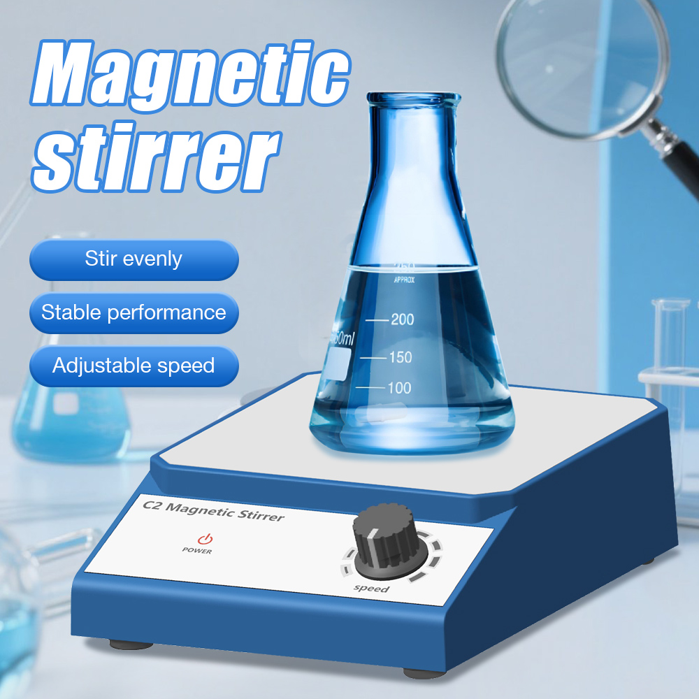 Magnetic Stirrer Hotplate - 2025年新型 C2 2L 磁気攪拌機 ミキサー 撹拌棒付き
