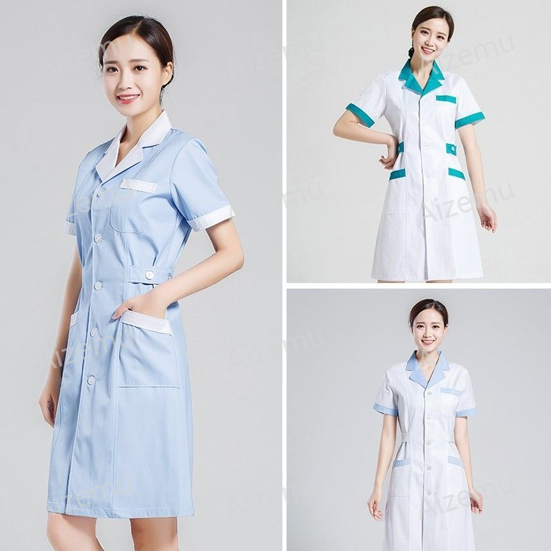 Medical Lab Logo - ユニセックス半袖美容サロンスクラブドレス白薬局医師制服白衣ペットグルーミングスパユニフォームカスタムロゴ