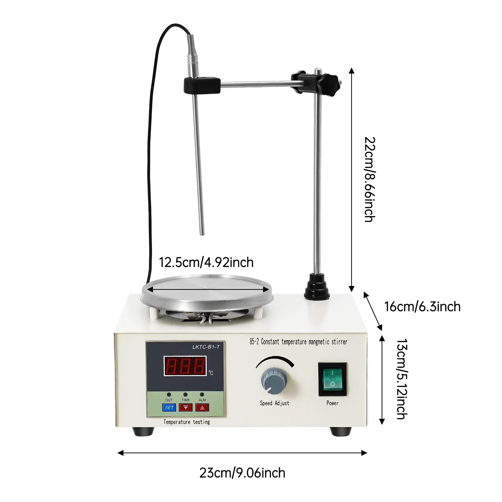 2000ml マグネティックスターラー 加熱プレート付き デ - Magnetic Stirrer Hotplate のレビューと価格