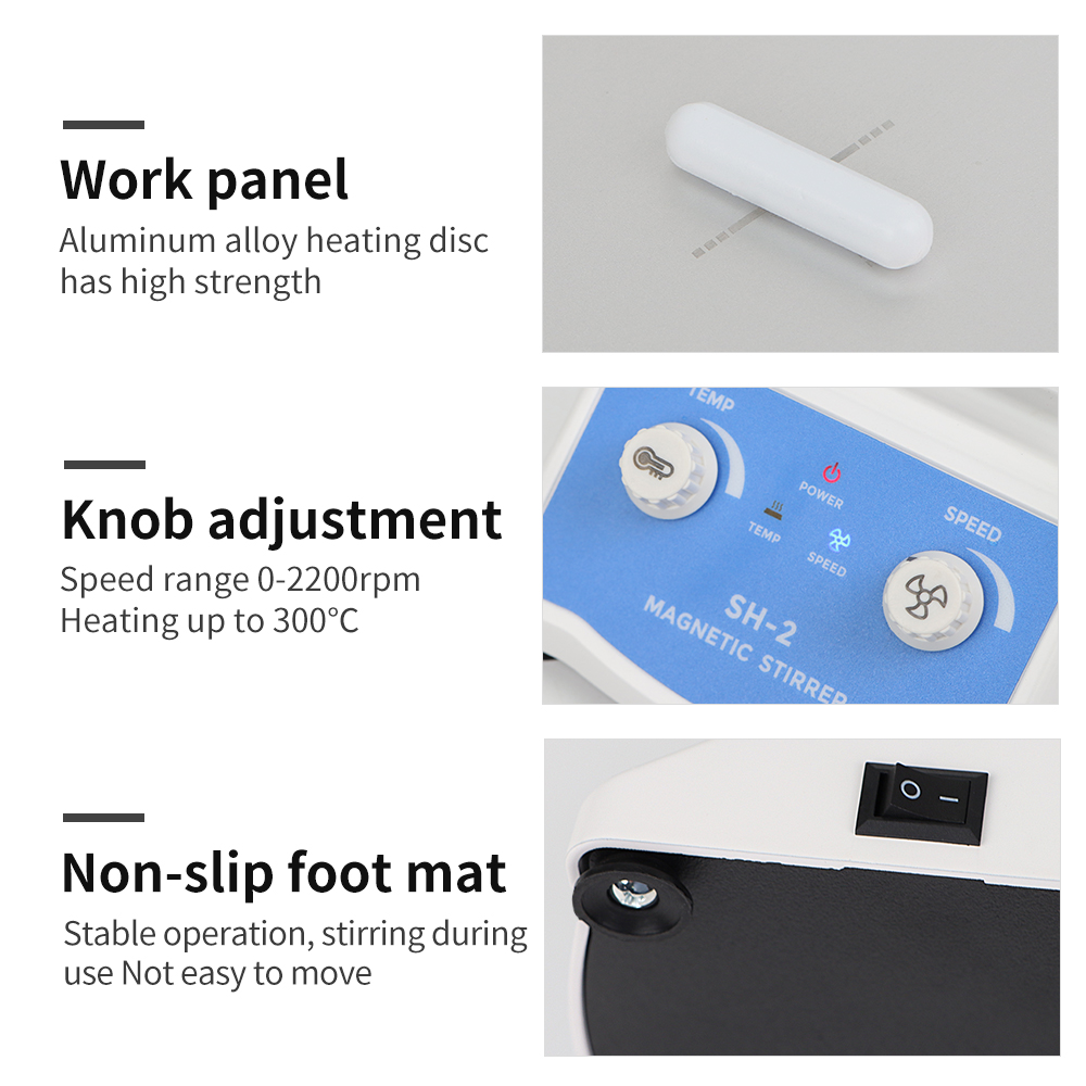 実験室で使用するための調整可能な液体加熱マグネチックスターラ - Magnetic Stirrer Hotplate のレビューと価格