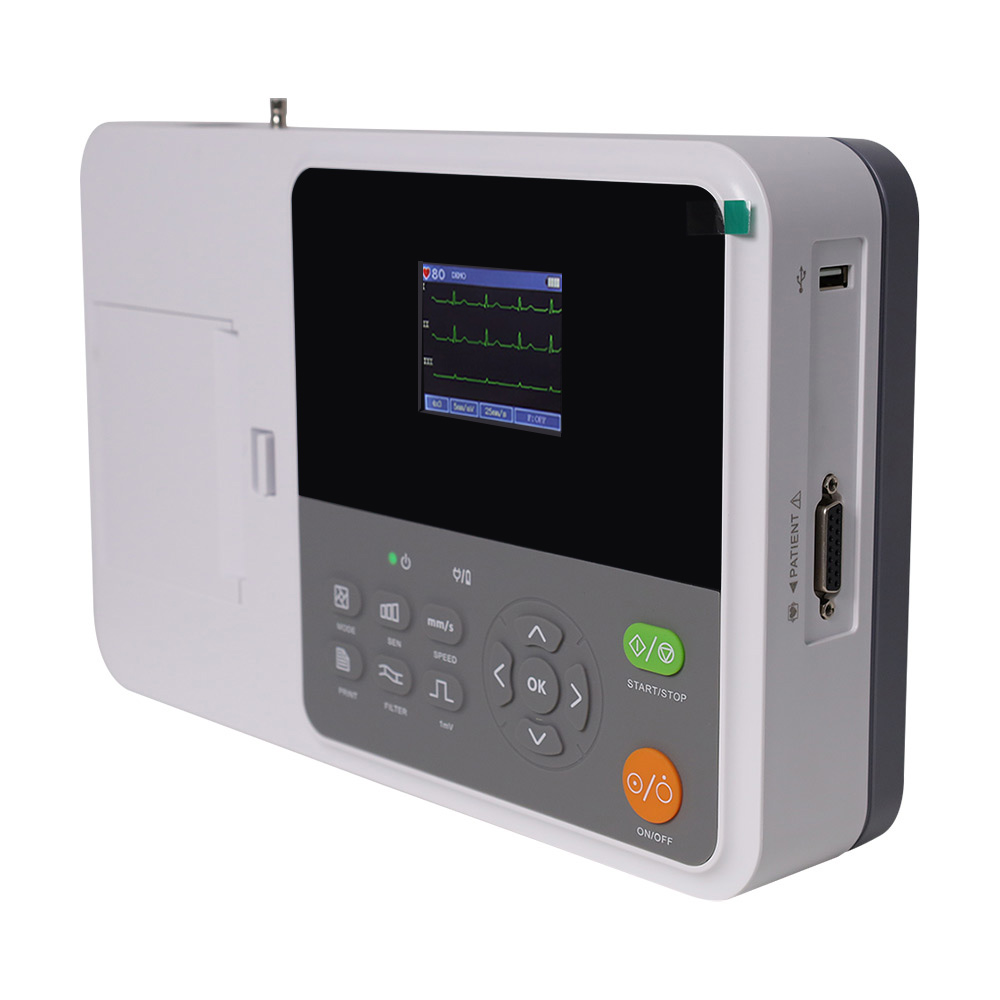 CONTEC E3 ポータブルデジタル3チャンネル12誘導心 - Ekg Ecg Machine Portable のレビューと価格