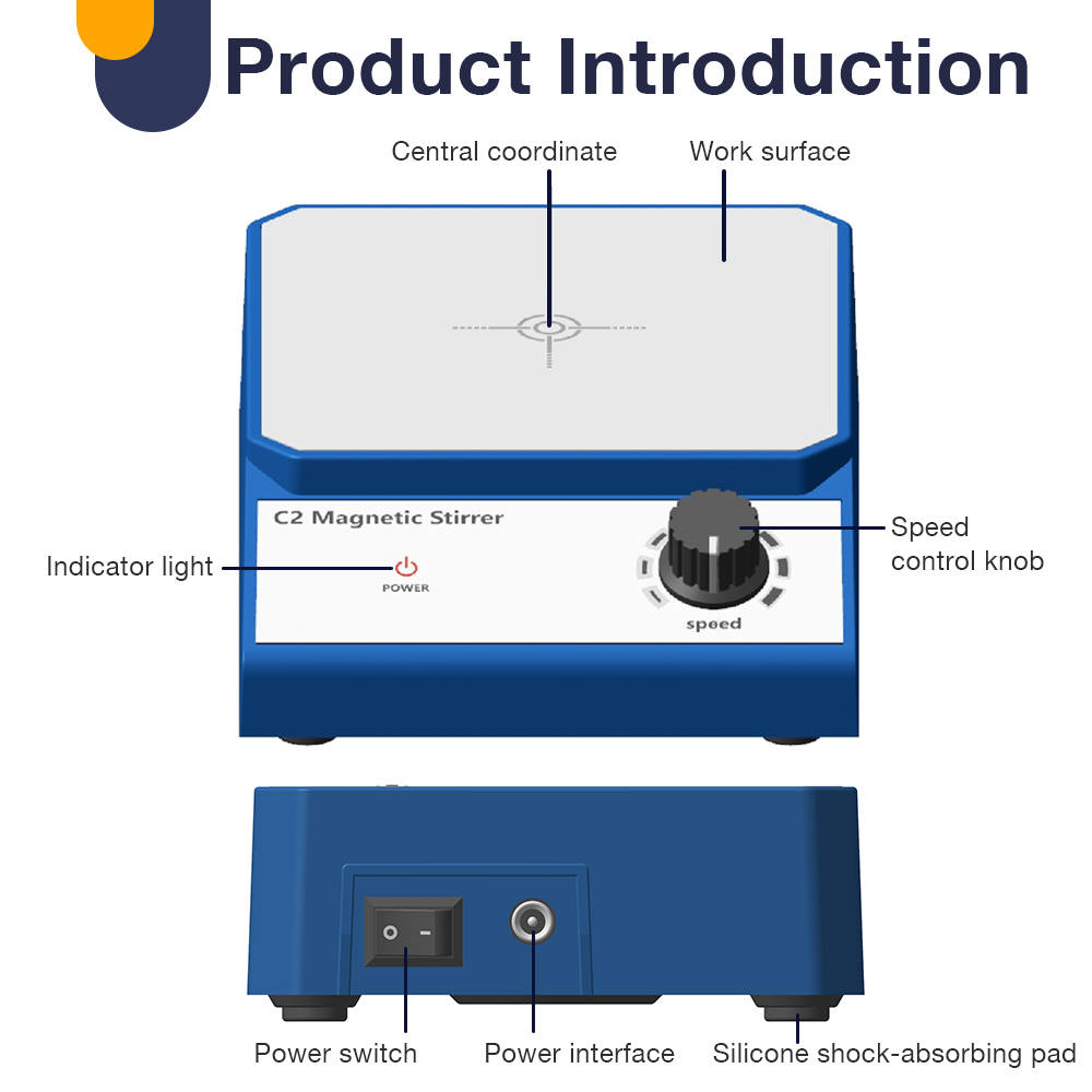 2025年新型 C2 2L 磁気攪拌機 ミキサー 撹拌棒付き - Magnetic Stirrer Hotplate のレビューと価格