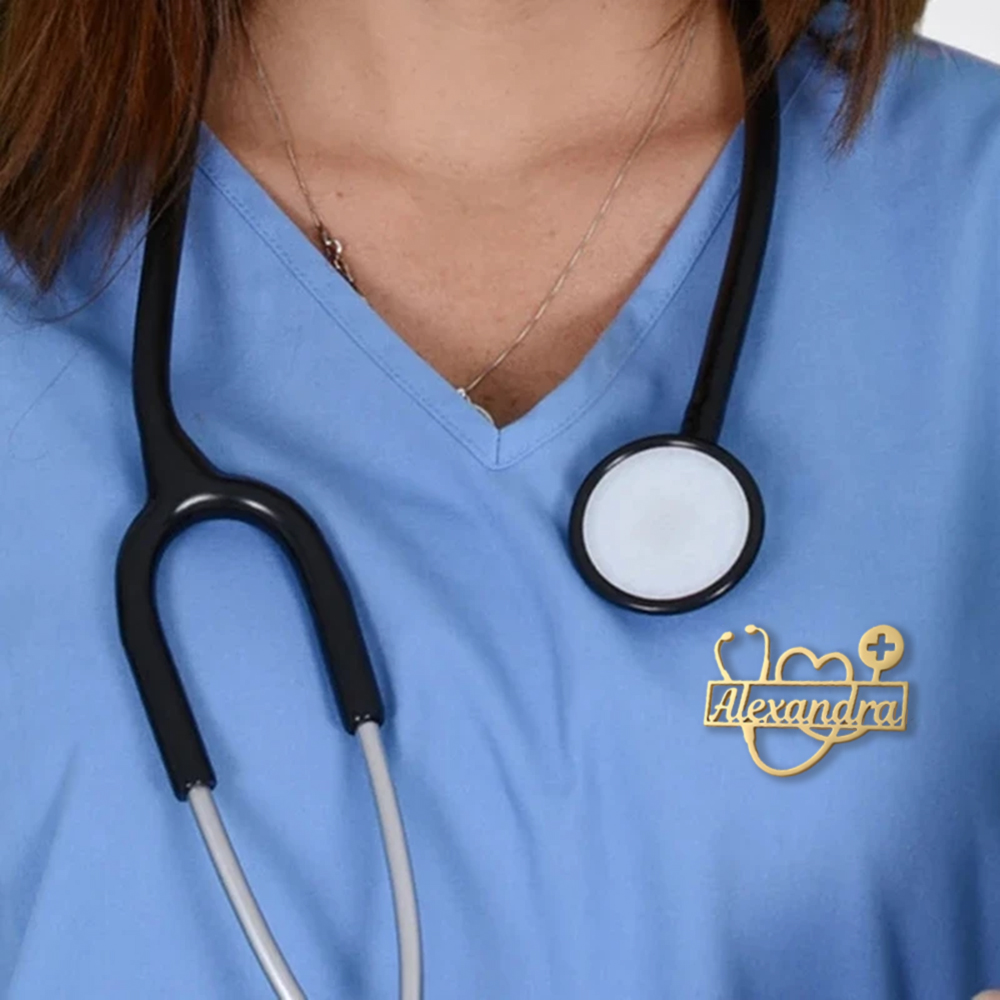 新しくカスタマイズされた愛の聴診器の名前、パーソナライズされ - Medical Lab Logo のレビューと価格